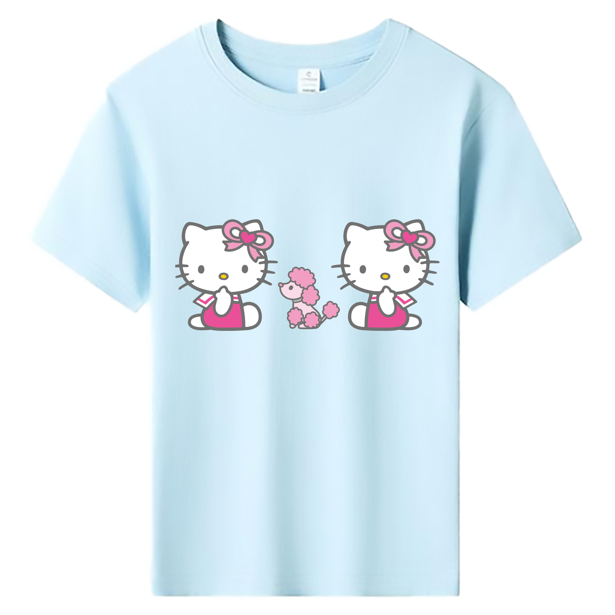 （画像用） Hello Kitty ハローキティ 綿100％キッズTシャツ（フロントプリント）